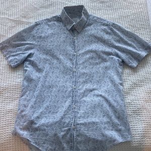 Zara man short sleeve button down